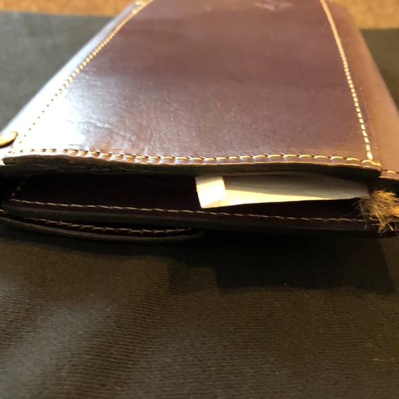 PATRICIA NASH PURPLE LEATHER STUDDED WALLET NWT - Picture 4 of 6